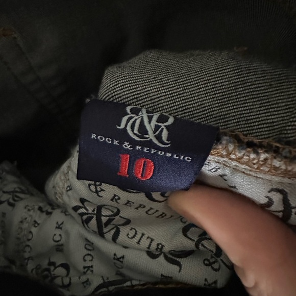 Rock & Republic Blue Skinny Jeans Premium Fit - Picture 4 of 6